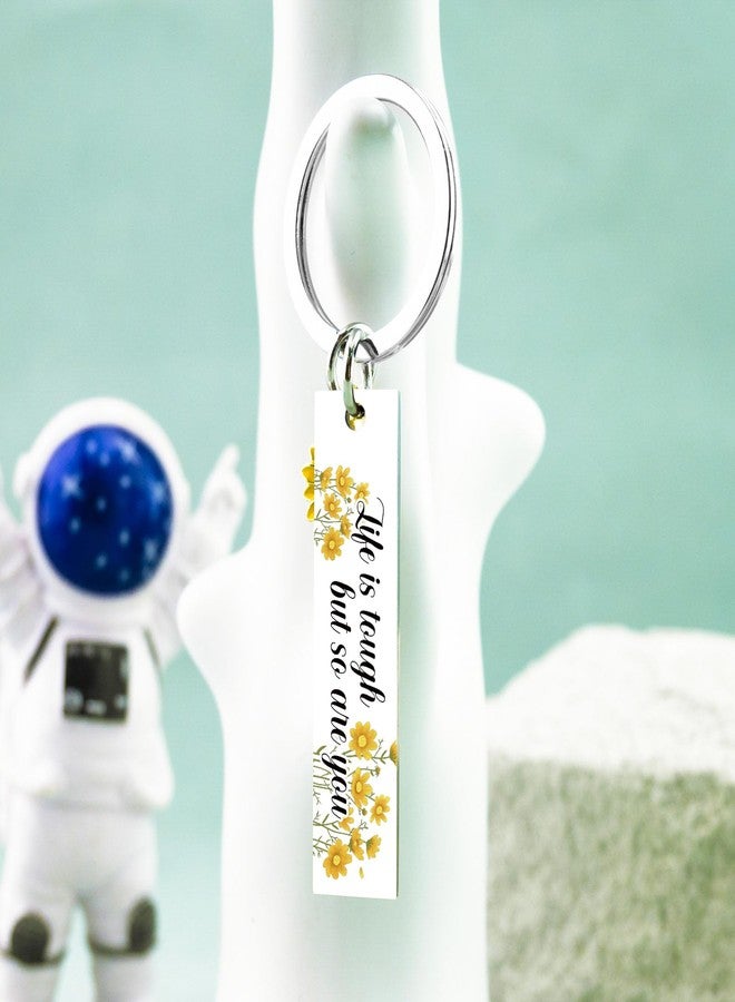 AOBIURV Sunflower Gifts for Women Sunflowers Gifts for Women Adults Inspirational Sunflower Keychain for Her Motivational Encouragement Positive Cheer Up Gift for Friends Families Coworkers - Image 5
